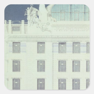 Sticker Carré Banque d'épargne des postes, Vienne