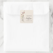 Sticker Carré Baptême de Fleur Sauvage (Sac)