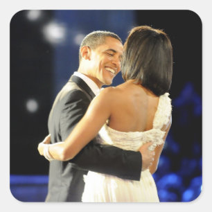 Sticker Carré Barack et Michele Obama