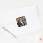 Sticker Carré Barack Obama (Enveloppe)