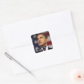 Sticker Carré Barack Obama (Enveloppe)