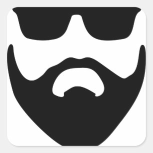 Sticker Carré barbe