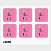 Sticker Carré Barbie (Feuille)