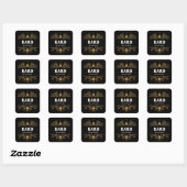 Sticker Carré Bard Classe Tablett Jeu RPG (Feuille)