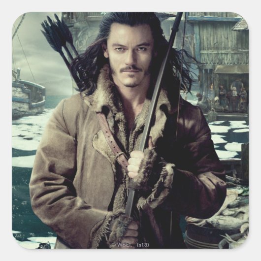 Sticker Carré BARD THE BOWMAN™ à Laketown (Devant)