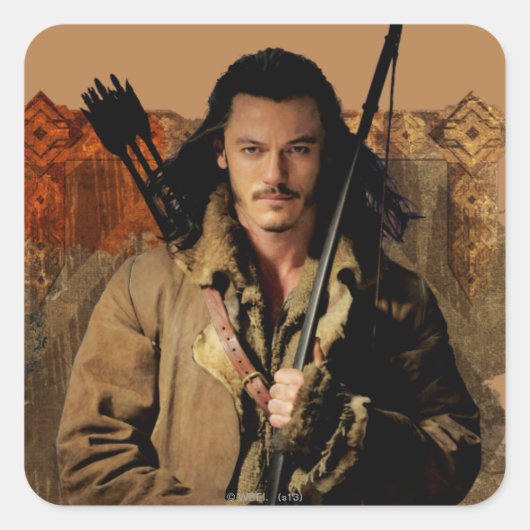Sticker Carré BARD THE BOWMAN™ Graphisme encadré (Devant)