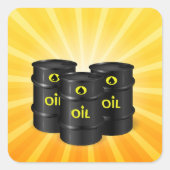 Sticker Carré Barils d'huile (Devant)