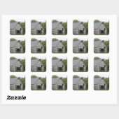 Sticker Carré Barne rustique - Vermont (Feuille)