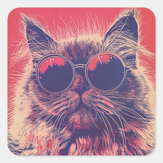 Sticker Carré Baroque Baid : L'Himalaya anxieux (Devant)