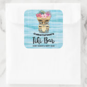 Sticker Carré Barre Tiki Monogramme (Sac)