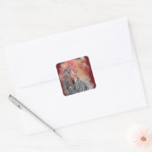 Sticker Carré Barred Rock Hen Classic (Enveloppe)