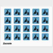 Sticker Carré Barrel Racer (Feuille)