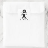 Sticker Carré Barrel X Triathlon Biker Guy (Sac)