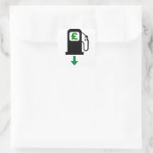 Sticker Carré Bas prix de l'essence (Sac)