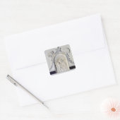 Sticker Carré Bas-relief d'une Vierge à l'Enfant (marbre) (Enveloppe)