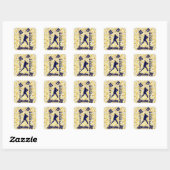 Sticker Carré Base-ball (Feuille)