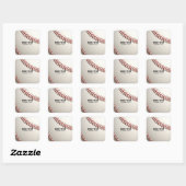 Sticker Carré Baseball (Feuille)