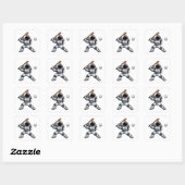 Sticker Carré Baseball Astronaute (Feuille)