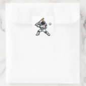 Sticker Carré Baseball Astronaute (Sac)