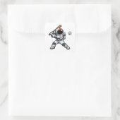 Sticker Carré Baseball Astronaute (Sac)
