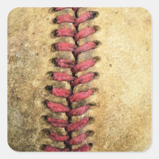 Sticker Carré Baseball vintage (Devant)