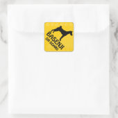 Sticker Carré Basenji Xing (Sac)