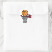 Sticker Carré Basket-ball (Sac)