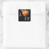 Sticker Carré Basket-ball I Love (Sac)