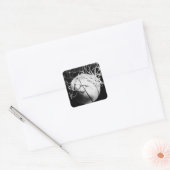 Sticker Carré Basket-ball noir et blanc (Enveloppe)