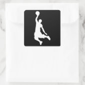 Sticker Carré Basketball Dunk (Sac)