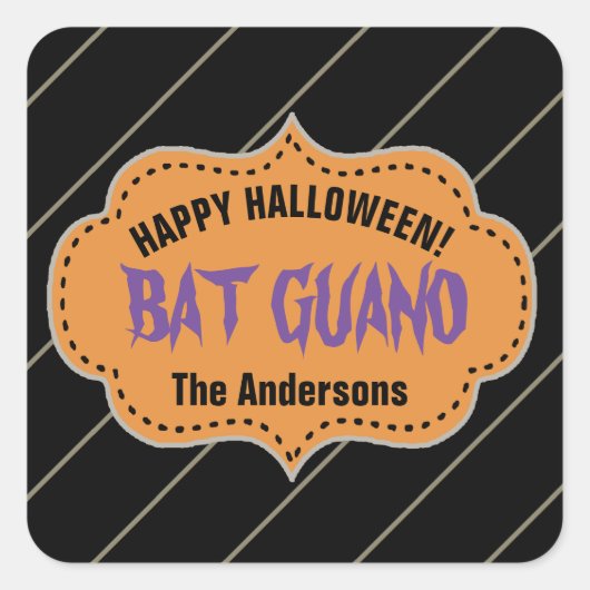 Sticker Carré Bat Guano ID220 (Devant)