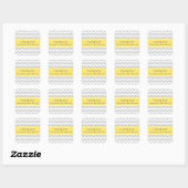 Sticker Carré Bat mitzvah Merci Personnalisé Nom Favoriser Tags  (Feuille)
