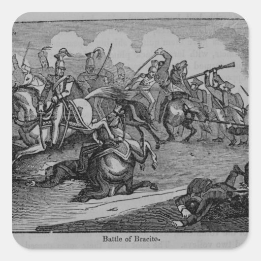 Sticker Carré Bataille de Bracito (Devant)