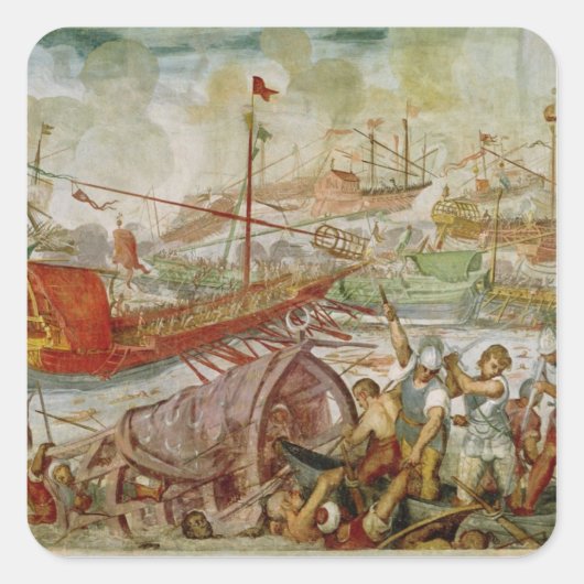 Sticker Carré Bataille de Lepanto, octobre 1571, 1600 (Devant)