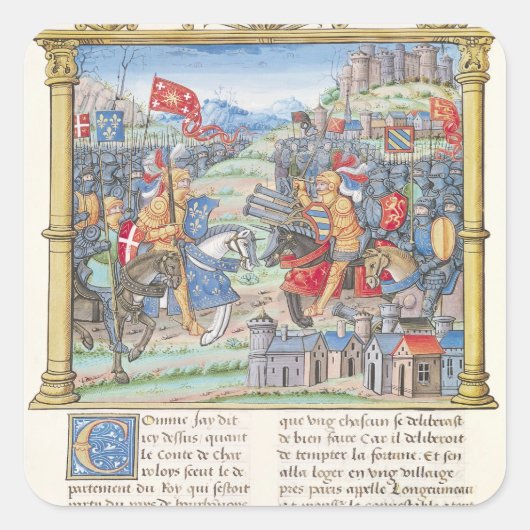 Sticker Carré Bataille de Montlhery (Devant)