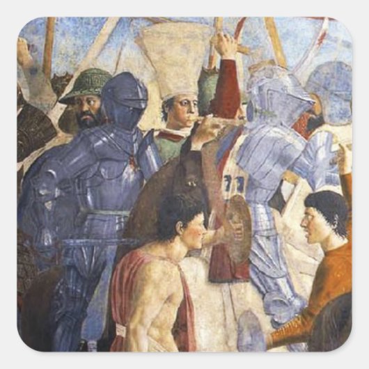 Sticker Carré BATAILLE D'HÉRACLIE par Piero Della Francesca (Devant)