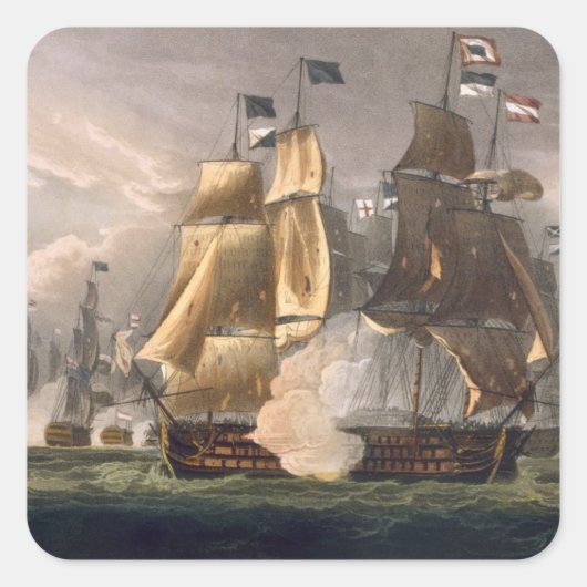Sticker Carré Bataille du cap Saint-Vincent, 14 février 1797 (Devant)
