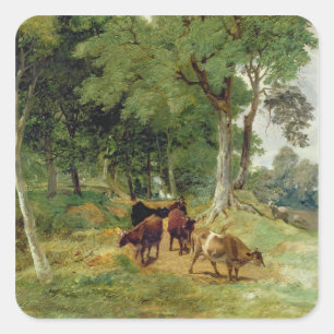 Sticker Carré Bataille sur une voie Devonshire
