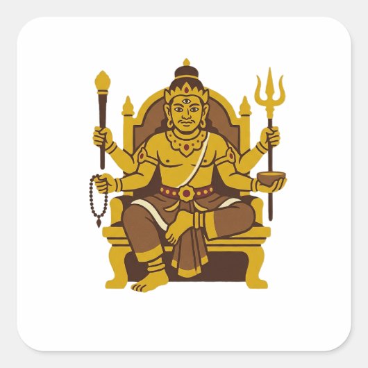 Sticker Carré Batara Guru (Devant)