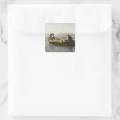 Sticker Carré Bateau à rames, 1863 (Sac)
