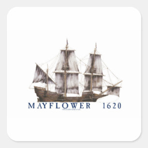 Sticker Carré bateau de la fleur printanière 9