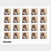 Sticker Carré Bateleur Eagle (Feuille)
