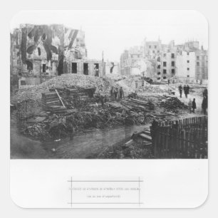 Sticker Carré Bâtiment de l'avenue de l'Opéra