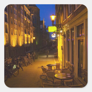 Sticker Carré Bâtiments avec façade du XVIIe ou XVIIIe siècle et