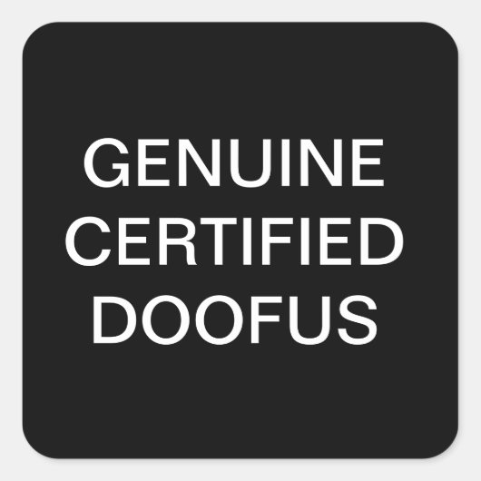 STICKER CARRÉ BÂTISSEURS DE JOURNÉE DE FUNNY AVRIL FOOL (Devant)