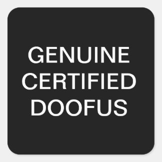 STICKER CARRÉ BÂTISSEURS DE JOURNÉE DE FUNNY AVRIL FOOL