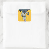Sticker Carré Batman en cours d'exécution (Sac)