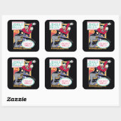 Sticker Carré Batman | Jingle Bells, Je Ne Sens Pas! (Feuille)