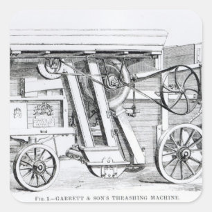 Sticker Carré Battage combiné par brevet de Garrett et de fils