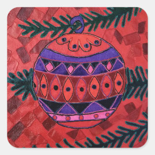 Sticker Carré Bauble
